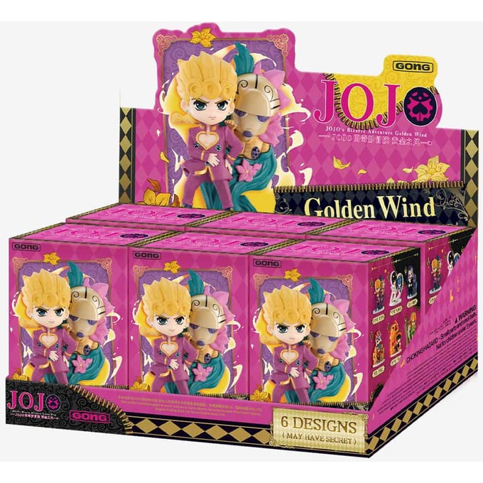 POP MART JoJo's Bizarre Adventure Golden Wind Serie Figuren Blind Box pink