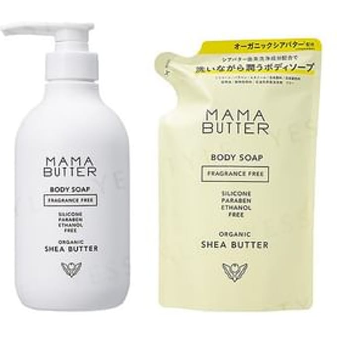 MAMA BUTTER - Body Soap Fragrance Free 400ml Refill