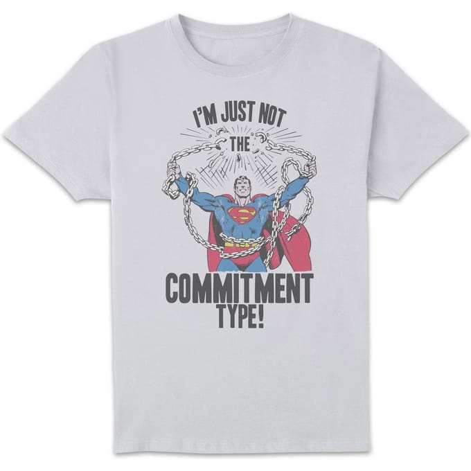 DC Originals Superman Commitment Type T-shirt - Wit - 3XL