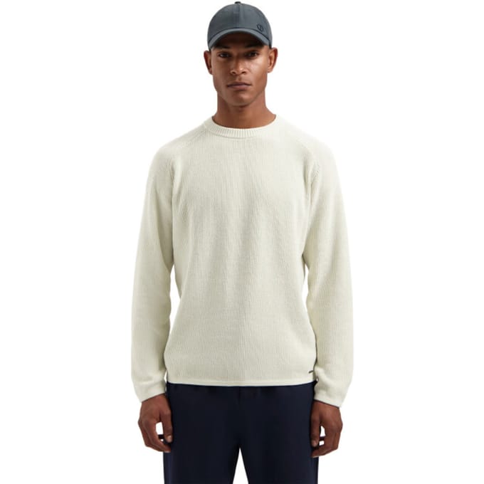 Dstrezzed Ds-chenille Crewneck Silver Birch Maat: M | Sweaters Outlet | Heren | Wit