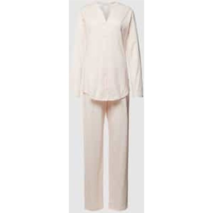 Hanro Katoen Deluxe pyjama met lange mouwen