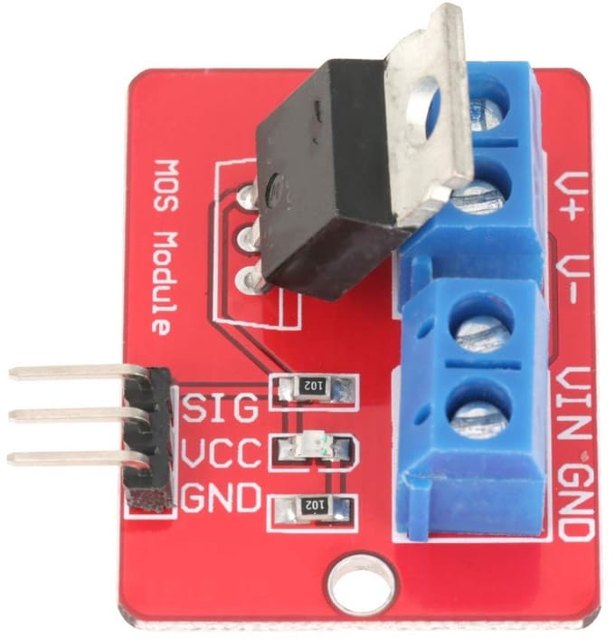 Jhubersproducts - Driver Module - 5 stuks - 0-24V - Geschikt voor LED-lampstrip en DC-motor - Compact formaat