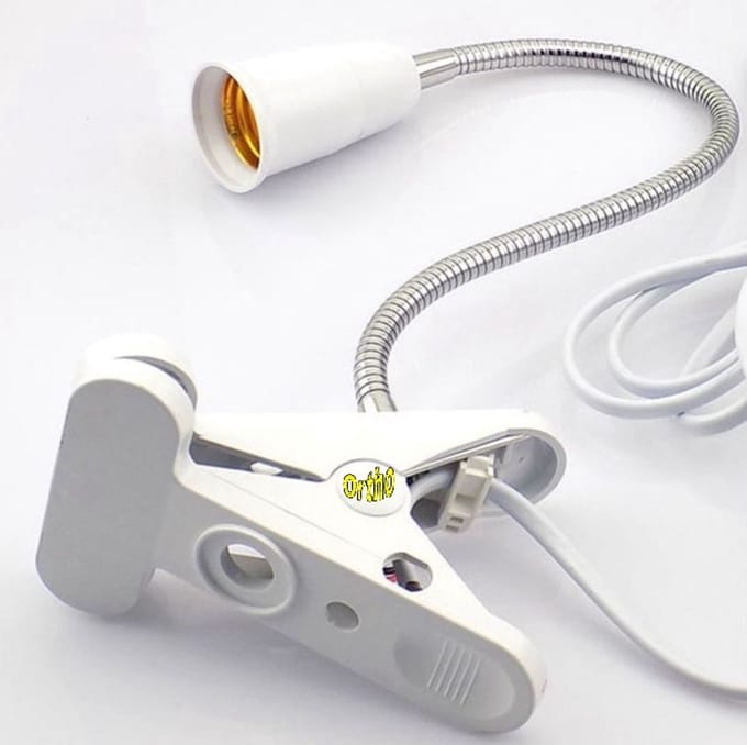 Ortho® - Dubbel Armatuur met Klem - 2x E27 Fitting - Voor 2 Groeilampen - Flexibel & Verstelbaar