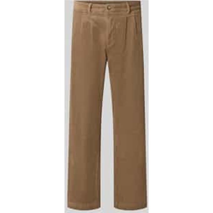 straight fit broek van katoenmix in corduroy look