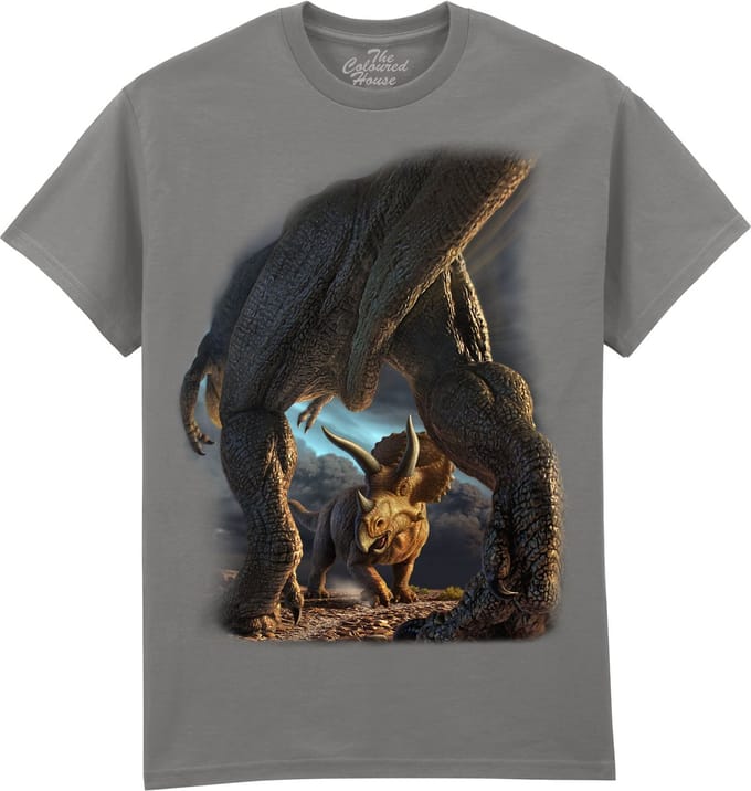 Dinosaurus Face Off The Coloured House T-shirt S
