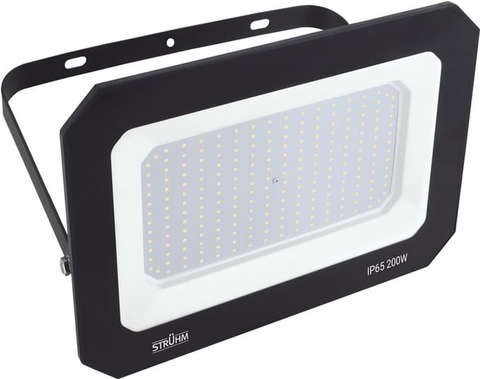 ASTON - LED Bouwlamp - LED Schijnwerper - 200 Watt - Daglicht Wit 4200K - 21000 Lumen - Waterdicht IP65 - Zwart