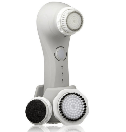 Magnitone The Full Monty Vibra-Sonic Total Skincare Multi-Brush Borstel Grijs