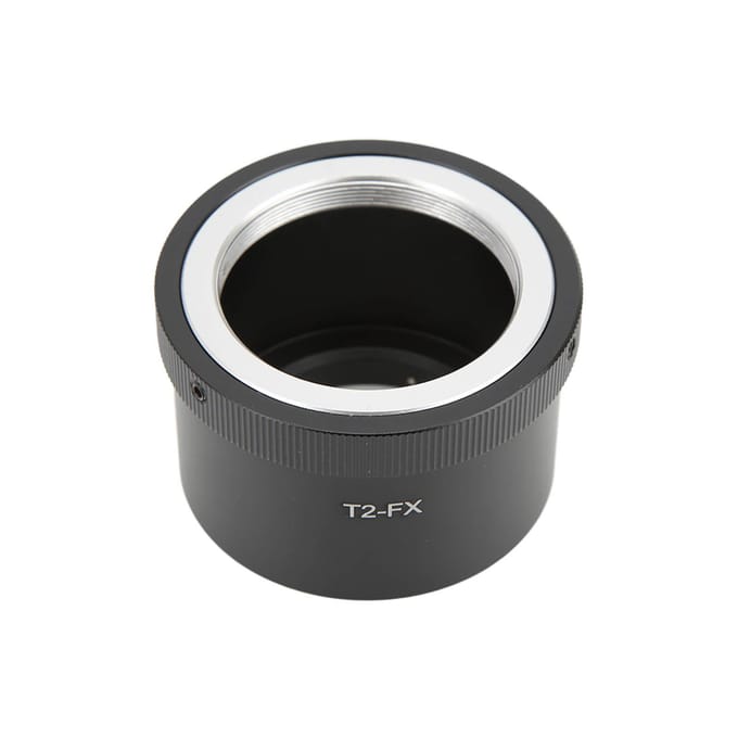 Aluminiumlegering T2‑FX Adapterring voor T2 Mount Lens naar voor Fuji FX Mount Camera Adapterring black