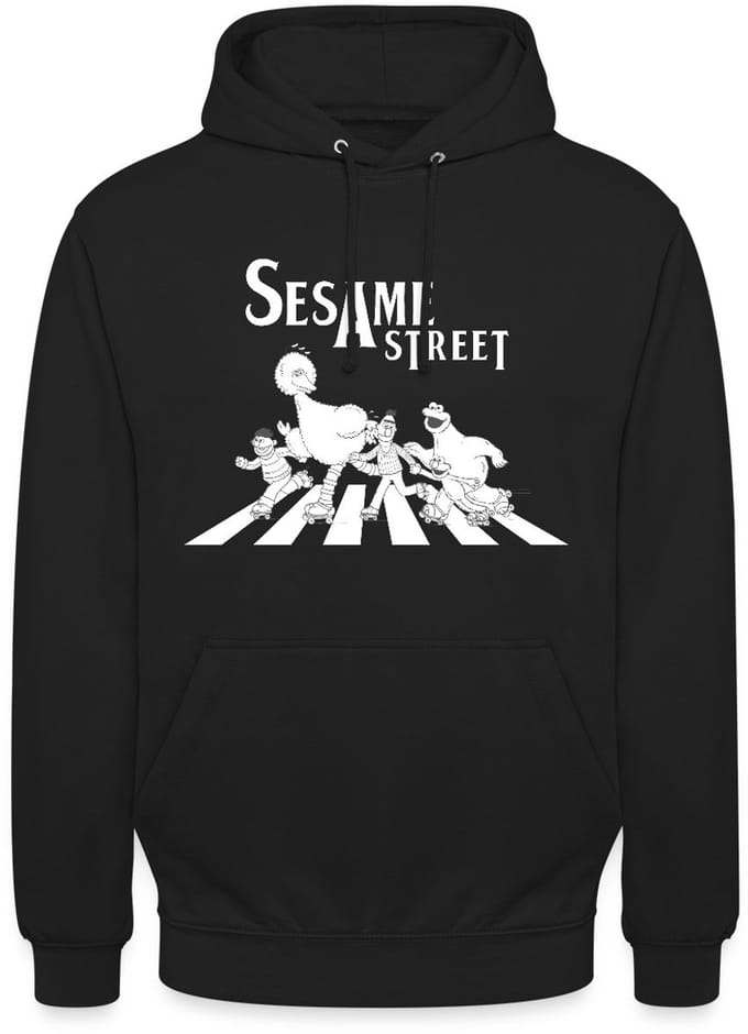 Sesamstraat Parodie Op Abbey Road Hoodie Unisex