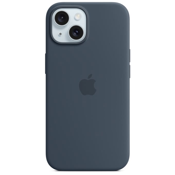Apple Siliconenhoesje met MagSafe geschikt voor iPhone 15 - Storm Blue