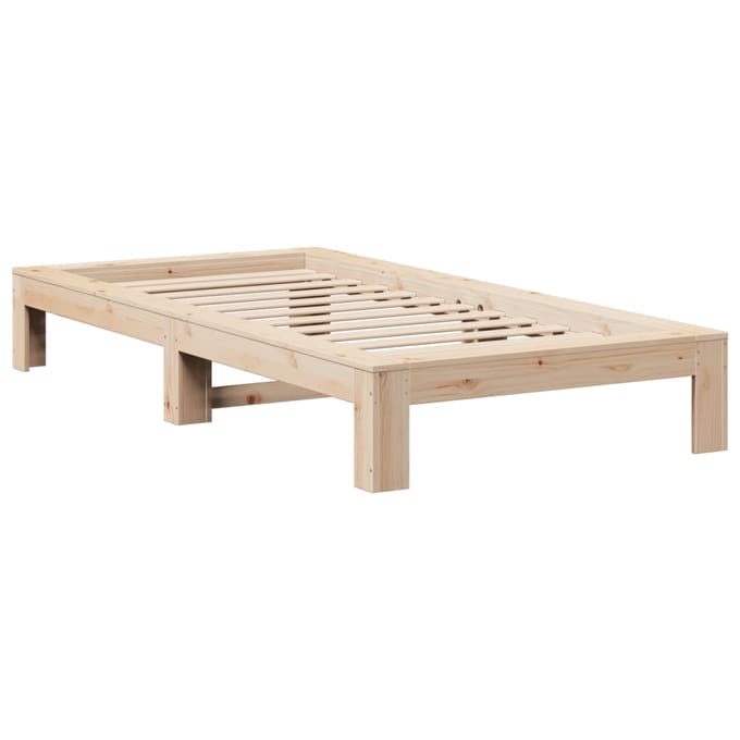 vidaXL - Bedframe - zonder - matras - massief - grenenhout - 90x200 - cm
