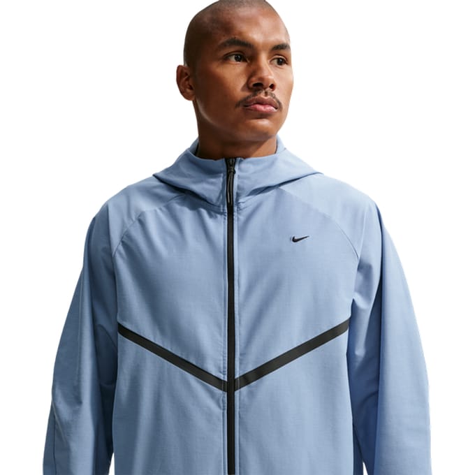 Nike Tech Hoodies Heren - Blauw - Maat L - Poly Woven