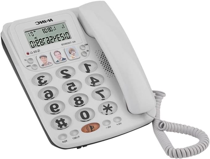 Vaste Telefoon - Kabeltelefoon Kantoortelefoon - Zakelijk Communiceren - Ruisonderdrukking - 2 regels display - Standaard