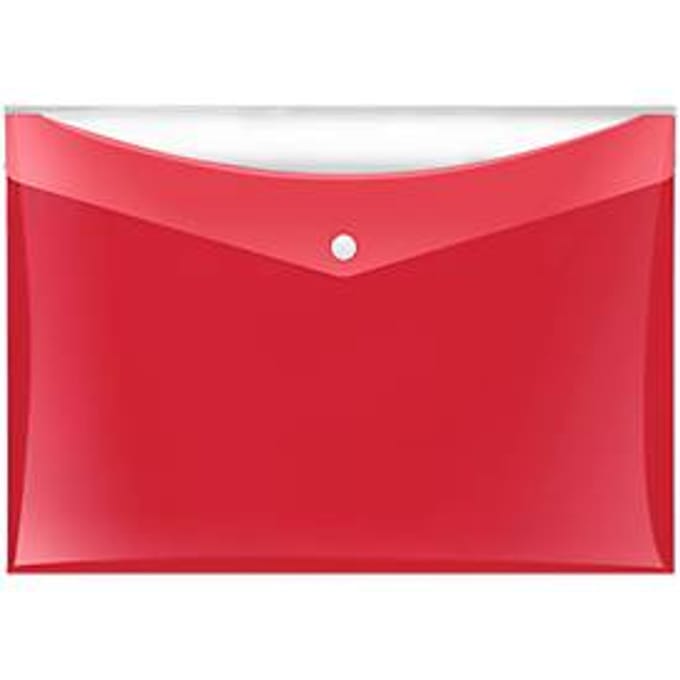 Documenthoes Veloflex VELOCOLOR®, A4, kunststof, voor ca. 100 vellen, 6 stuks, rood