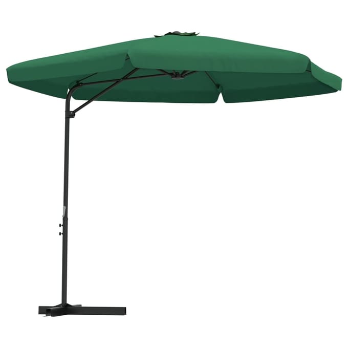 vidaXL - Parasol - met - stalen - paal - 300 - cm - groen