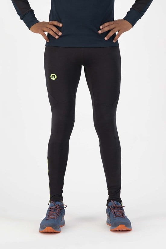 Rogelli Electro Hardloopbroek - Heren - Zwart, Donkerblauw, Fluor - Maat S