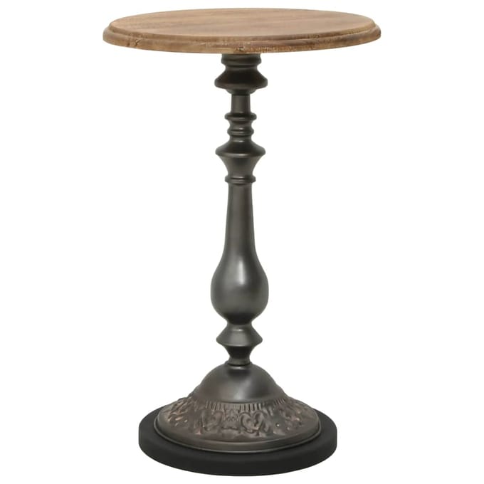 vidaXL - Bijzettafel - 40x64 - cm - massief - vurenhout - bruin