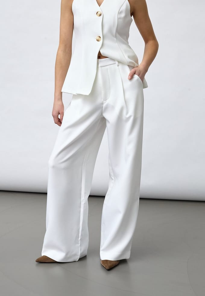 SISTERS POINT Great-pa3 - Dames Broek - Cream - Maat L