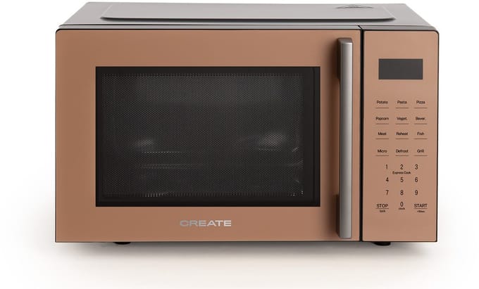 CREATE - Magnetron 23L met grill- en ovenfunctie 1000W - Mokka - MICROWAVE STUDIO