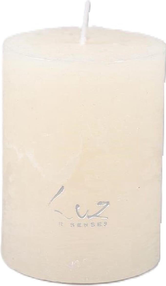 Rasteli Luz Your Senses Stomp Kaars Wit-Aspergewit D 6 cm H 8 cm Voordeelaanbod Per 2 Stuks