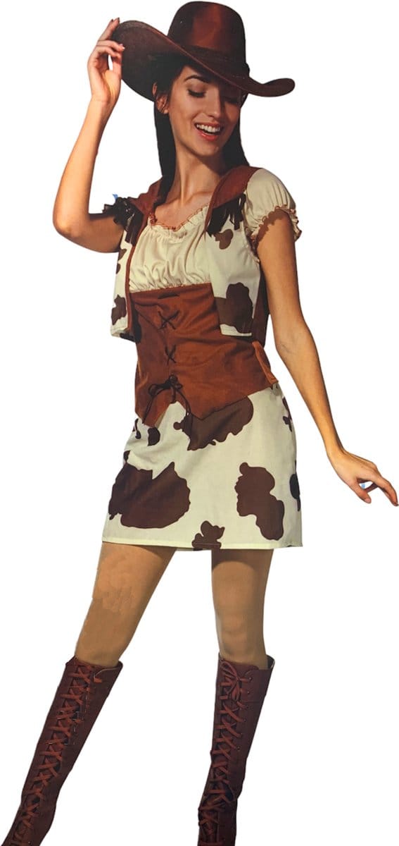 Cowgirl Outfit Dames - 3-delig - Maat M – Carnavalskleding