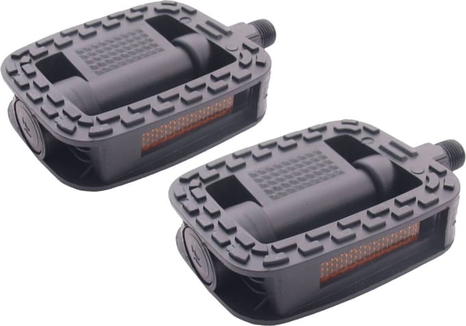 Pedaalset Edge Comfort Anti-slip - zwart