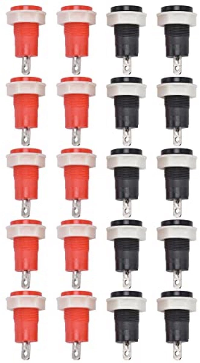 Banana Female Jack Connector - 4mm Solder Type - 10 Stuks