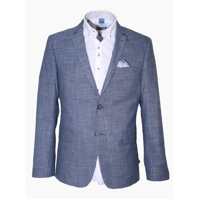 Carter & Davis - Casual colbert - Heren - 50 - Blauw - Polyester - 2628-8425