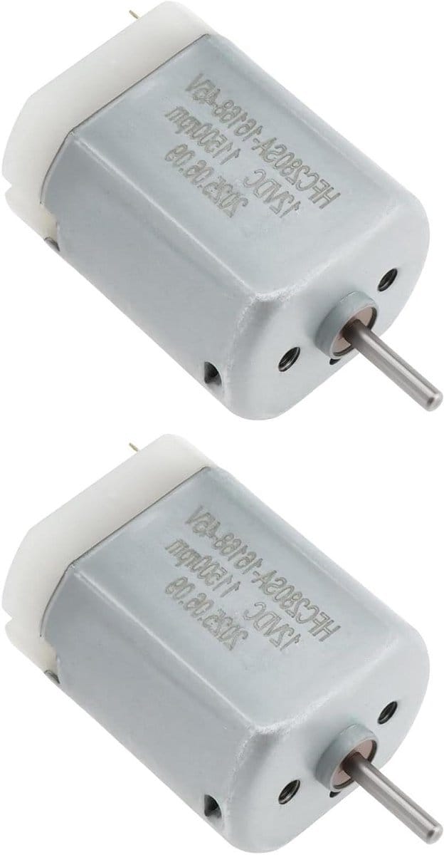 RC Auto Motor - Hobby Motor DC - Modelbouw Projecten - Compact Ontwerp - 2 Stuks - Zilver