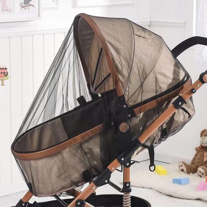 Unyqoos® Universeel muggennet voor kinderwagens met elastische pasvorm en scheurbestendigheid