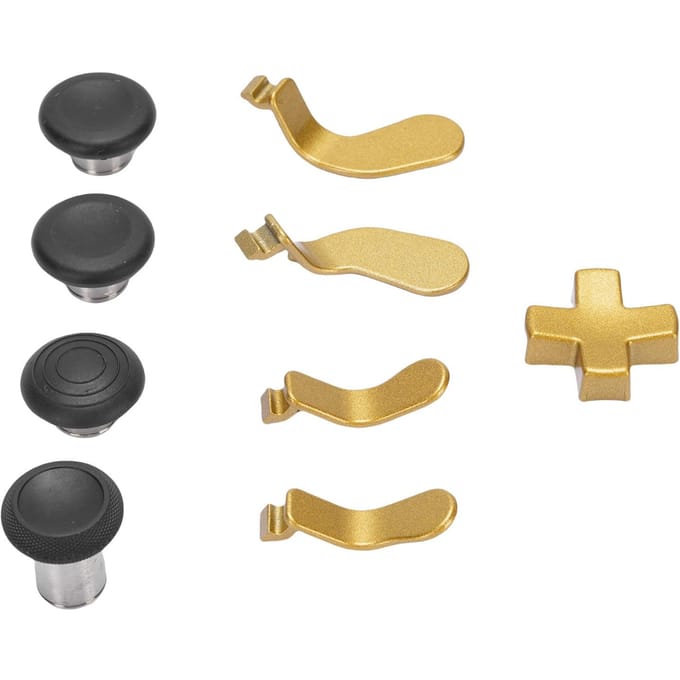 Metalen Thumbsticks Vervanging voor Elite Controller Series 2 Core met 4 Vervangbare Magnetische goud