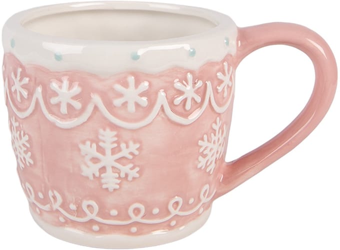 Clayre & Eef Mok 300 ml Roze Keramiek