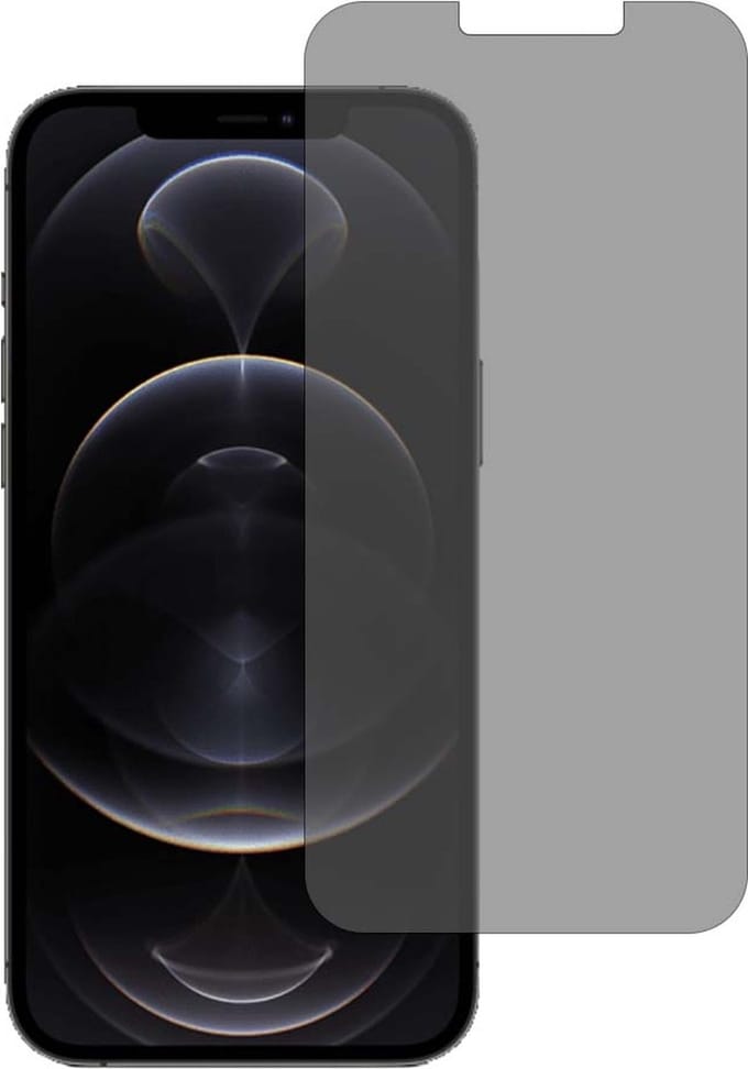 Smartphonica Privacy screenprotector voor iPhone 12 Pro Max tempered glass geschikt voor iPhone 12 Pro Max