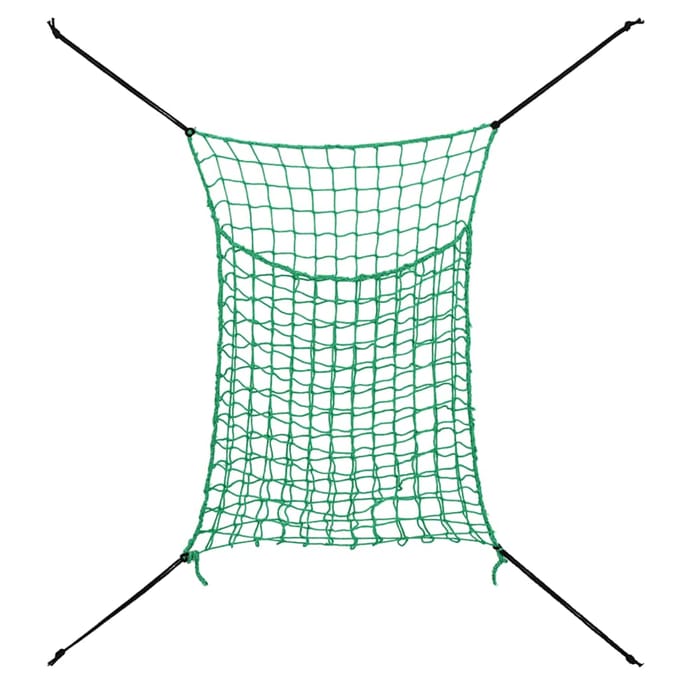 vidaXL - Hooinetten - 2 - st - 90x60 - cm - rechthoekig - polypropeen - groen