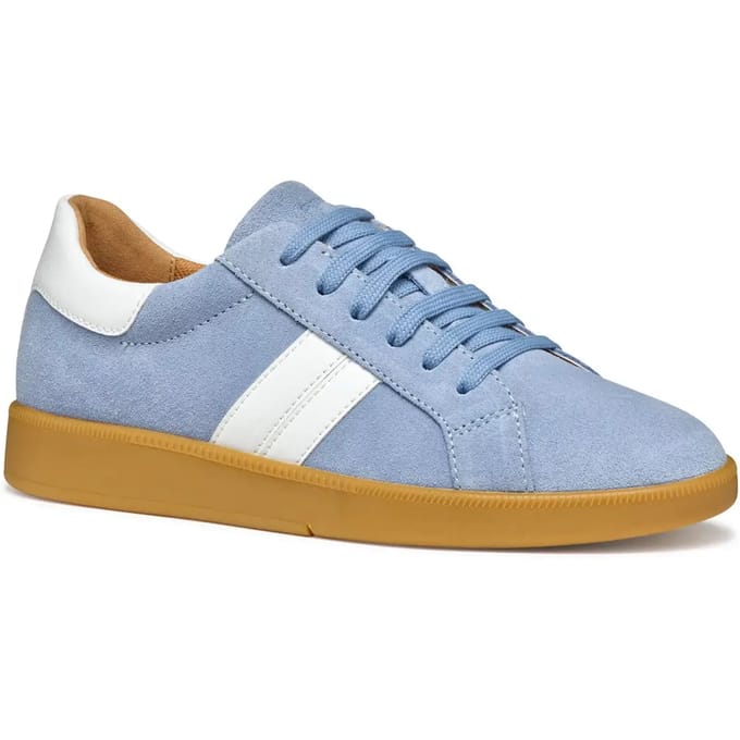 GEOX MELEDA DAMES Sneakers - LICHTBLAUW/WIT - Maat 38