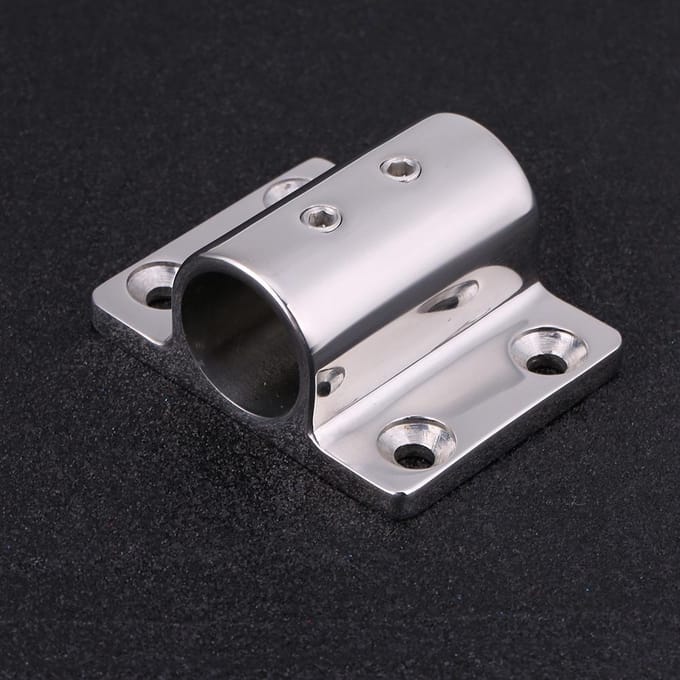 Buis Pijp Rechthoekige Basis Marine Roestvrij Staal Boot Accessoires voor Boot 25mm white