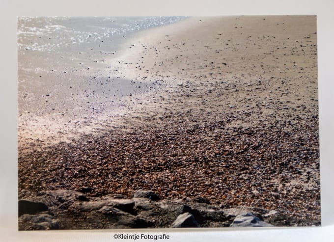 Kleintje fotografie Condoleance kaart strand