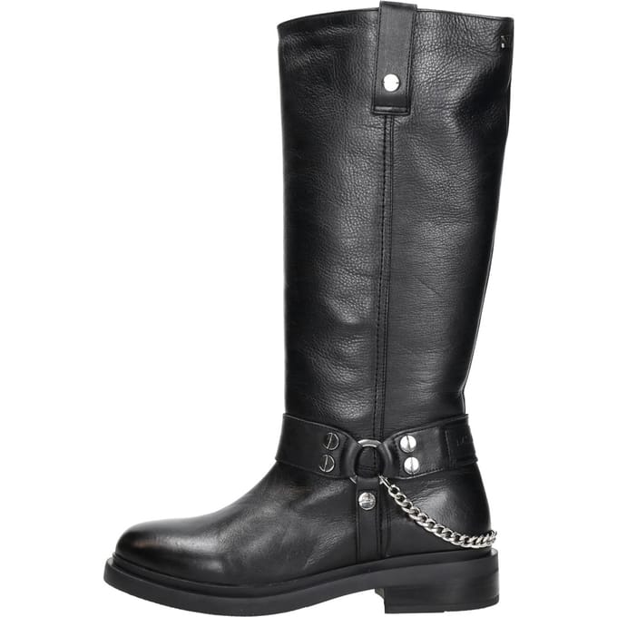 Lazamani - Leslie Dames Laarzen Leer Black - Maat 37