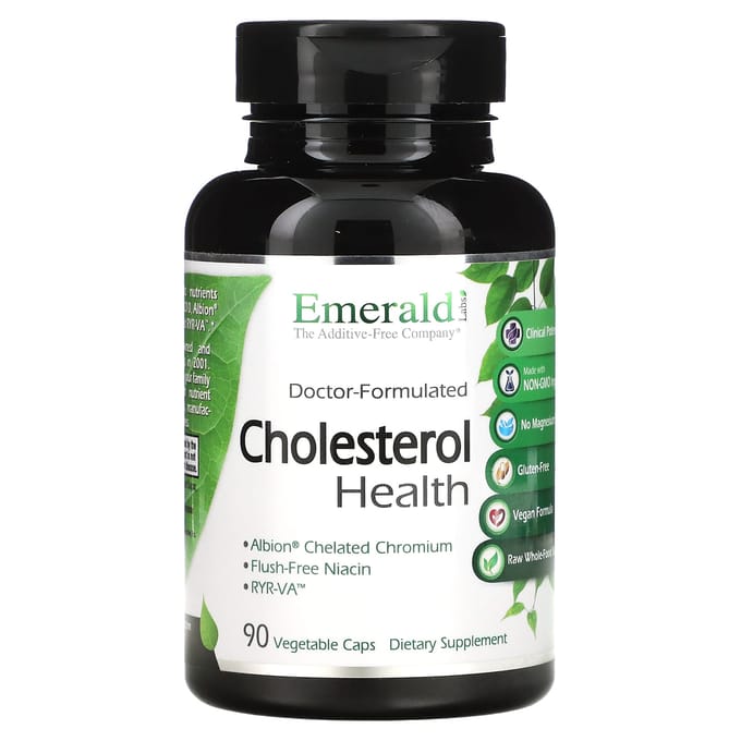 Emerald Laboratories, Cholesterol Gezondheid, 90 Vegetarische Capsules