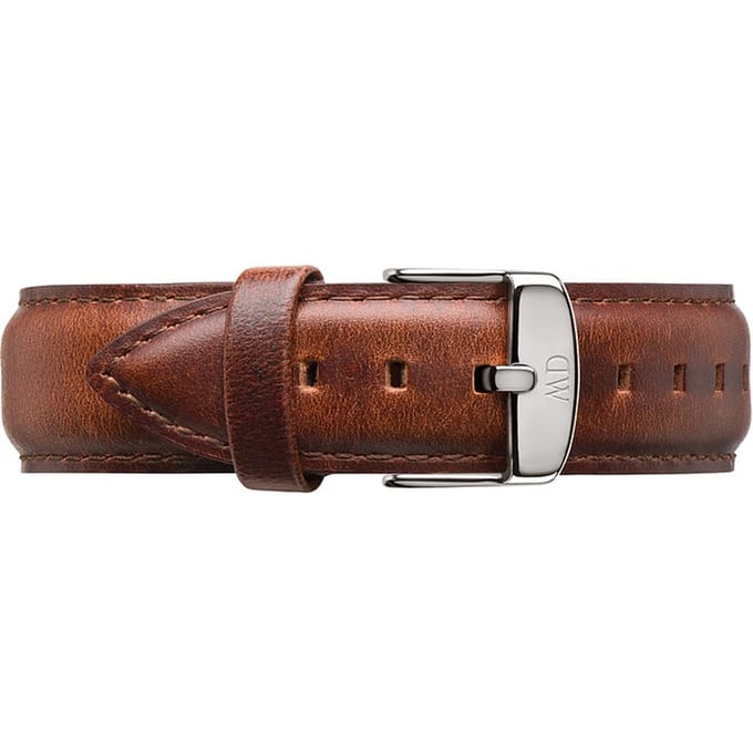 Daniel Wellington DW Strap Leather St Mawes 20mm Silver