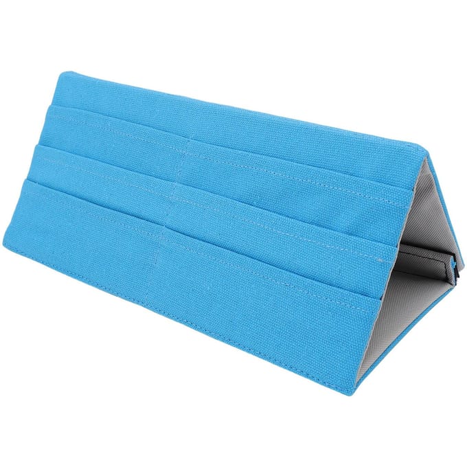 Porte-cartes de poker en tissu pliant multicouche élégant support de table bleu