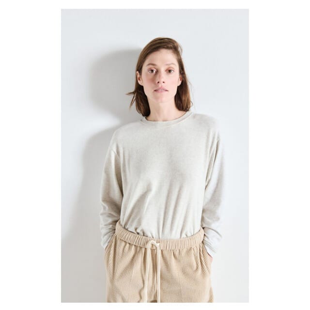 American Vintage Ypawood Longsleeves Lichtgrijs Ypa02be26