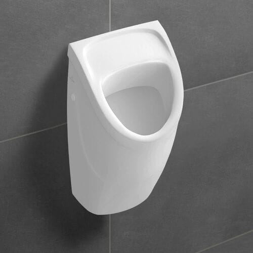 Villeroy & Boch O.novo Suction Urinal Compact, without lid, with target object, inlet concealed 75570501