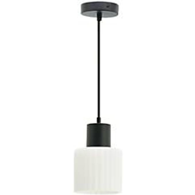 TRANI plafondlamp, metaal, Ø 140 mm, E27 fitting, zwart/wit