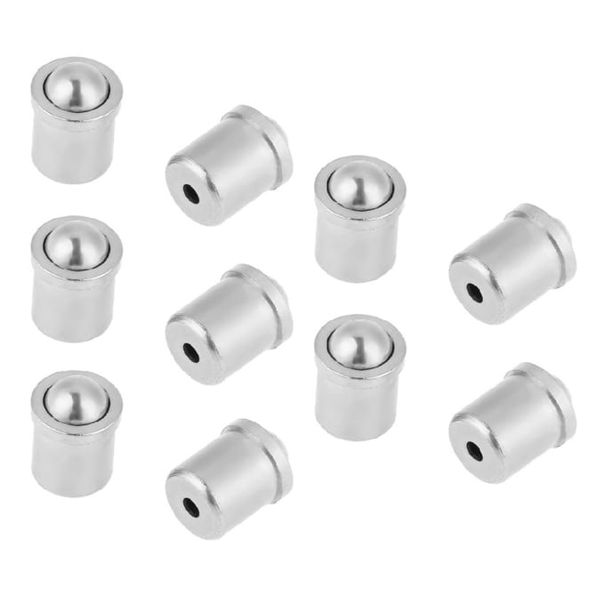 10 stuks 304 Roestvrij Staal Push Fit Kogelveer Plunjer 5mm*6mm Lichaam