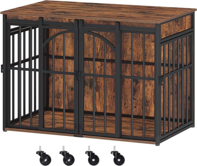 Houten Hondenbench - Hondenhuis - Design Bench - Huiscomfort