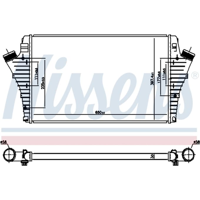 Intercooler NISSENS 96647