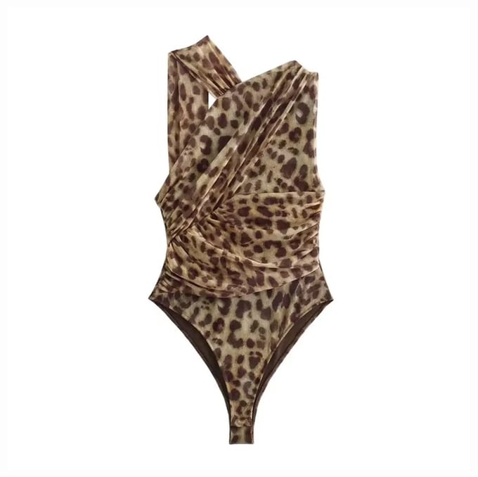 Dames Bodysuit Tijgerprint - Tijger - Luipaard - Mode - Body - Trendy