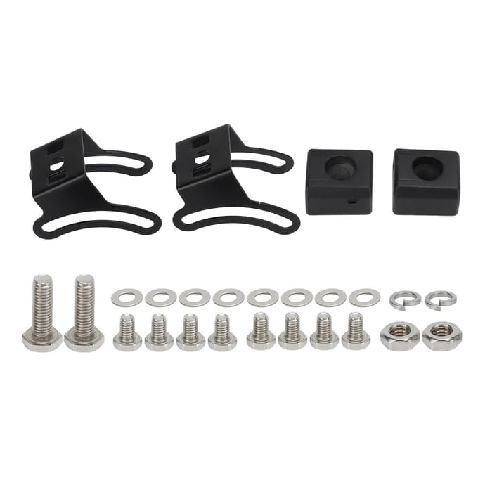 2 Set Zwarte Verstelbare LED Lightbar Schuifmontagebeugel Montagebasisbeugel voor Off Road Voertuig black