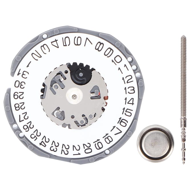 Professioneel Horlogeuurwerk Vervanging Horloge Kalender Uurwerk Reparatieonderdelen Accessoire white